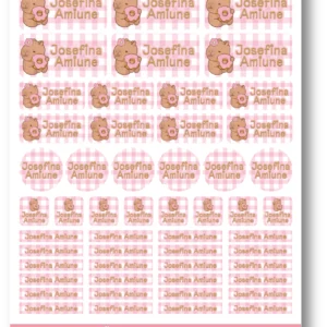 Plancha de Stickers para Objetos y lápices