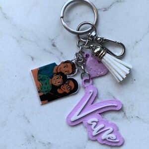 Charm Bag – Personalizado con Nombre + Dijes + Borla